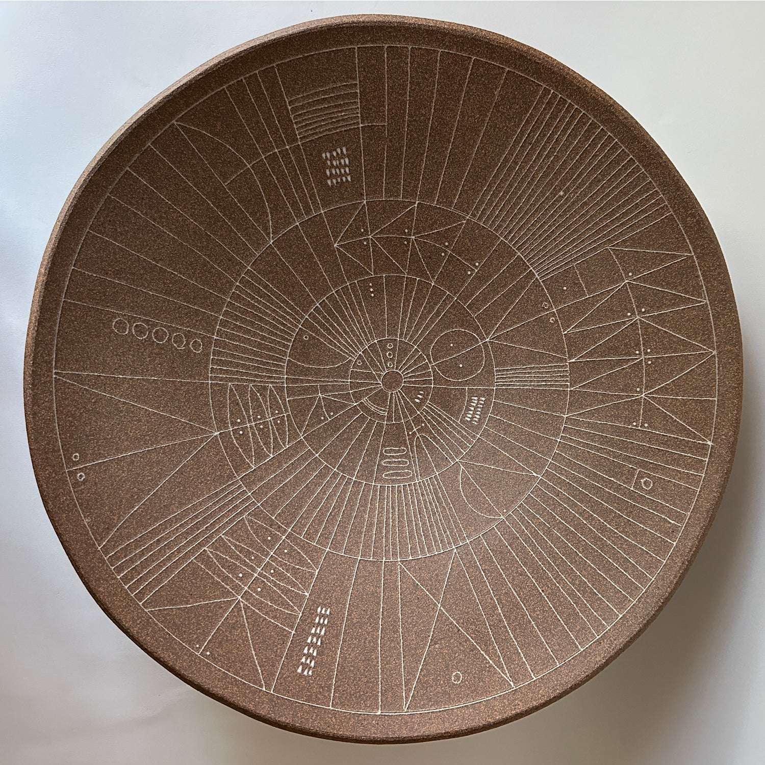 Scribe Pedestal Bowl in Capybara