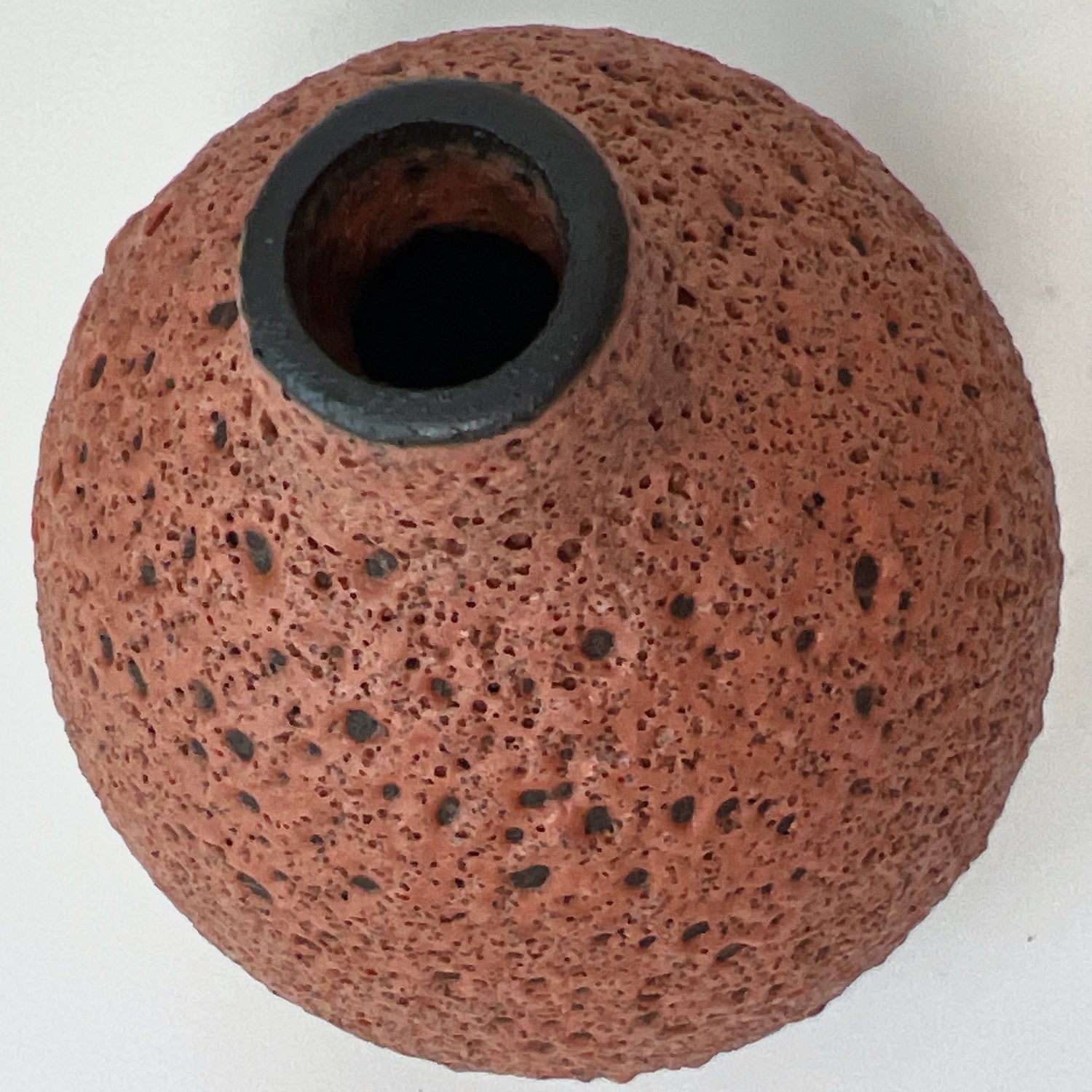 Lava Vase in Coral