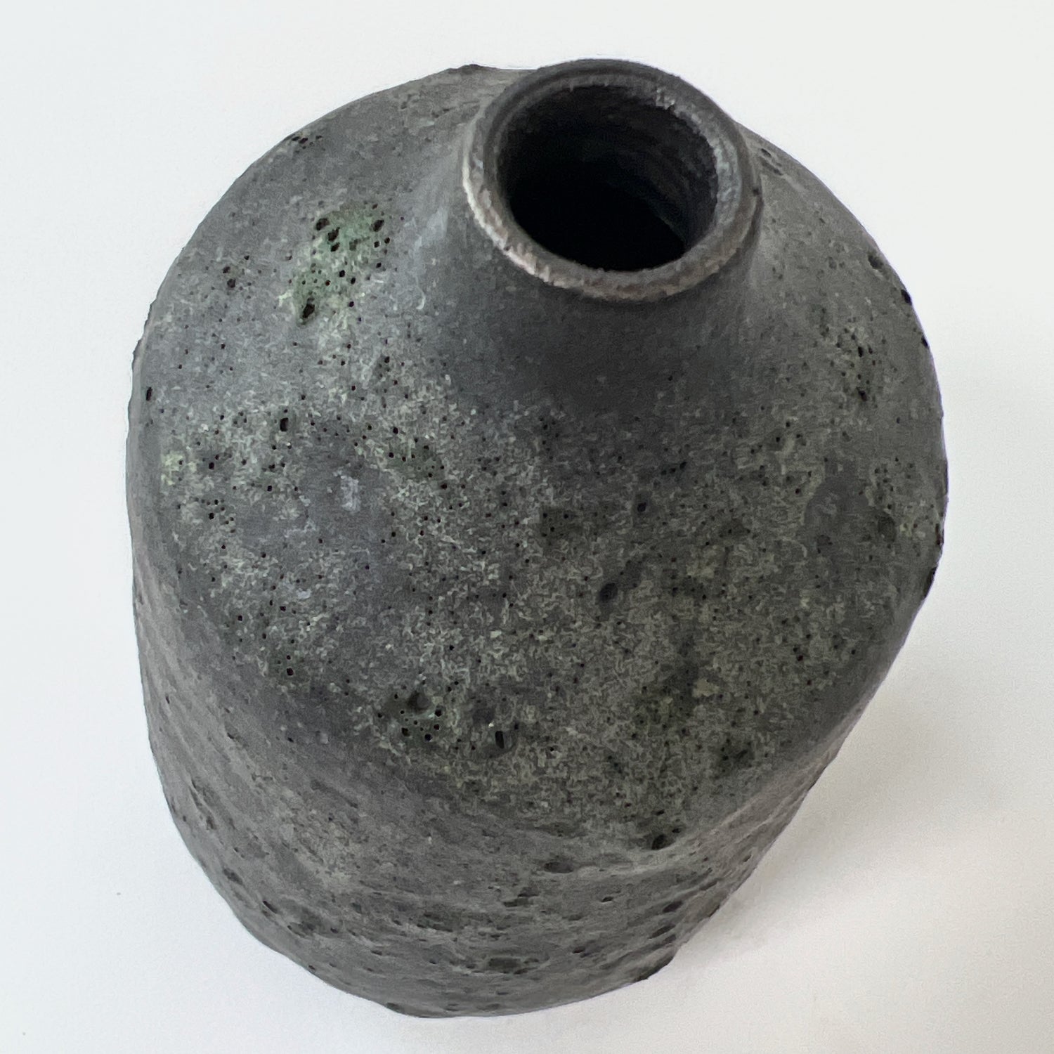 Lava Vase in Bronze Lichen